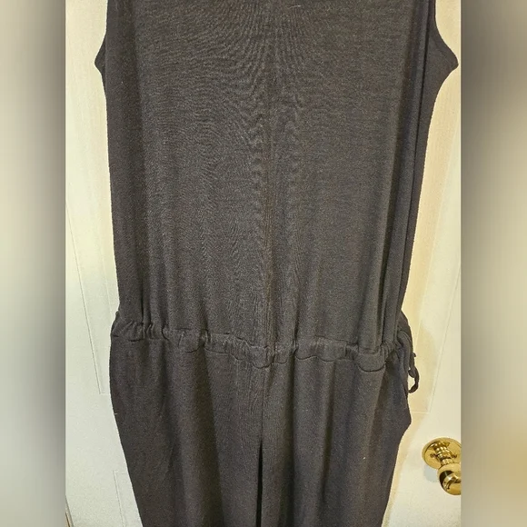 GAP Womens XL black Jumpsuit Sleevless Adjustable Waist Oversized - Picture 2 of 8